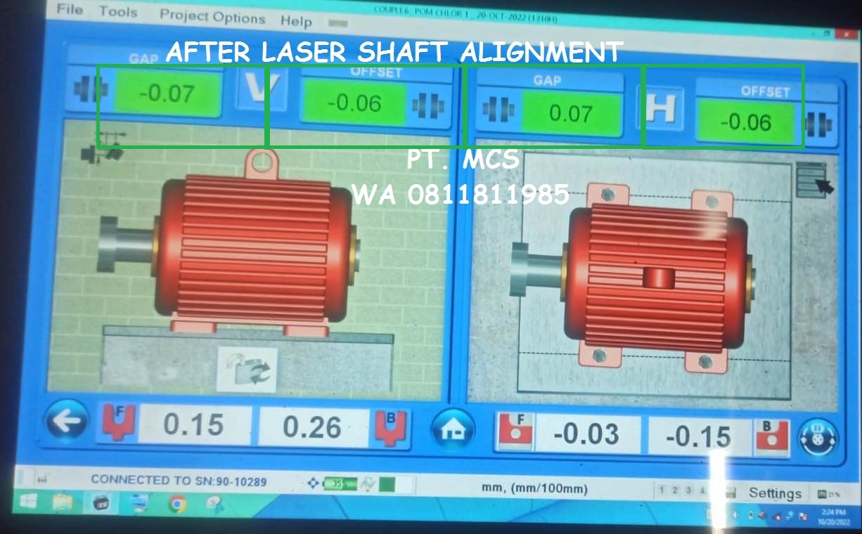 AFTER HASIL LASER SHAFT ALIGNMENT