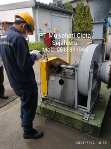 balancing onsite mesin fan dust collector